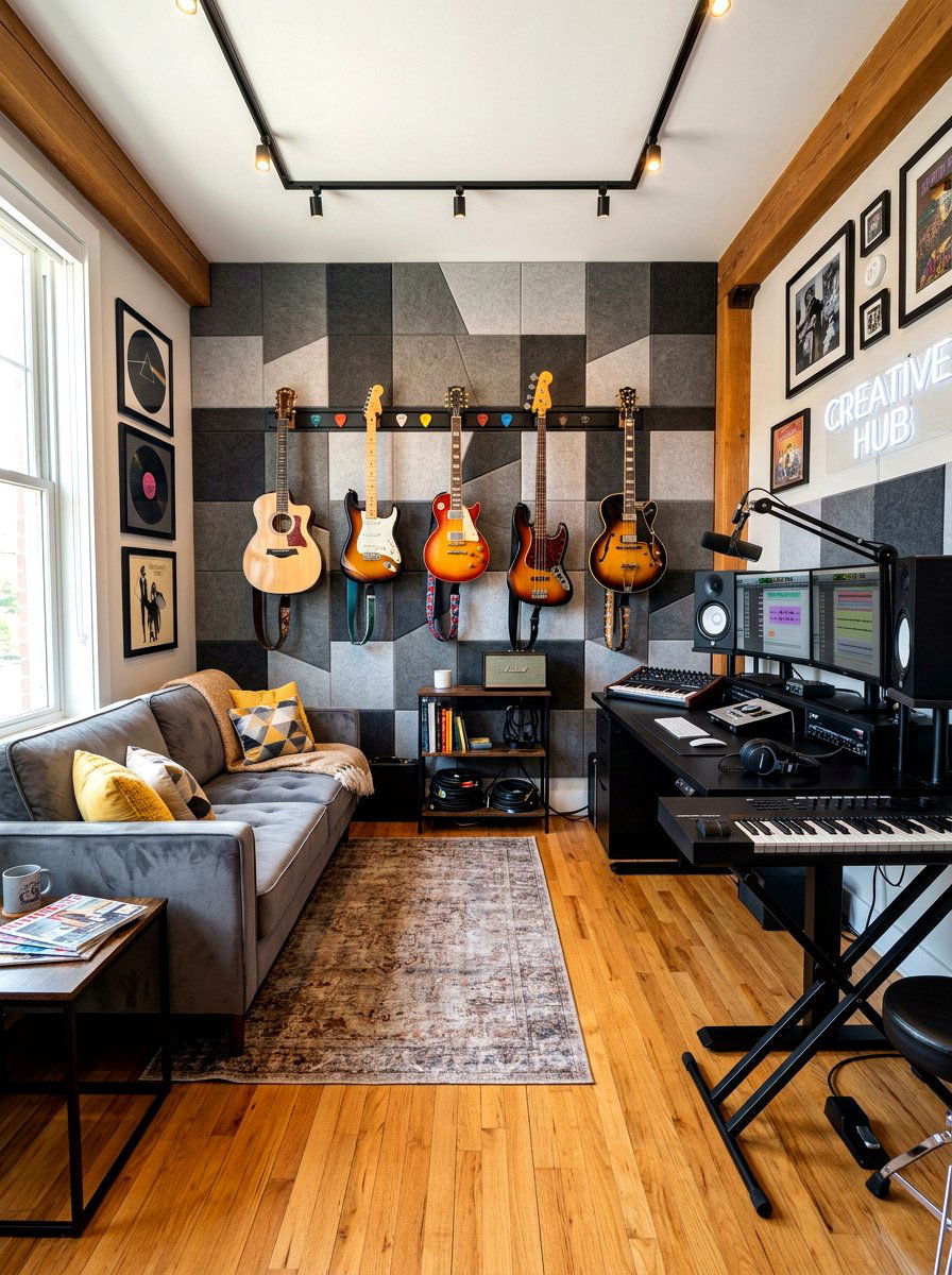 MUSIC STUDIO LOUNGE - 30 bonus room lounge ideas
