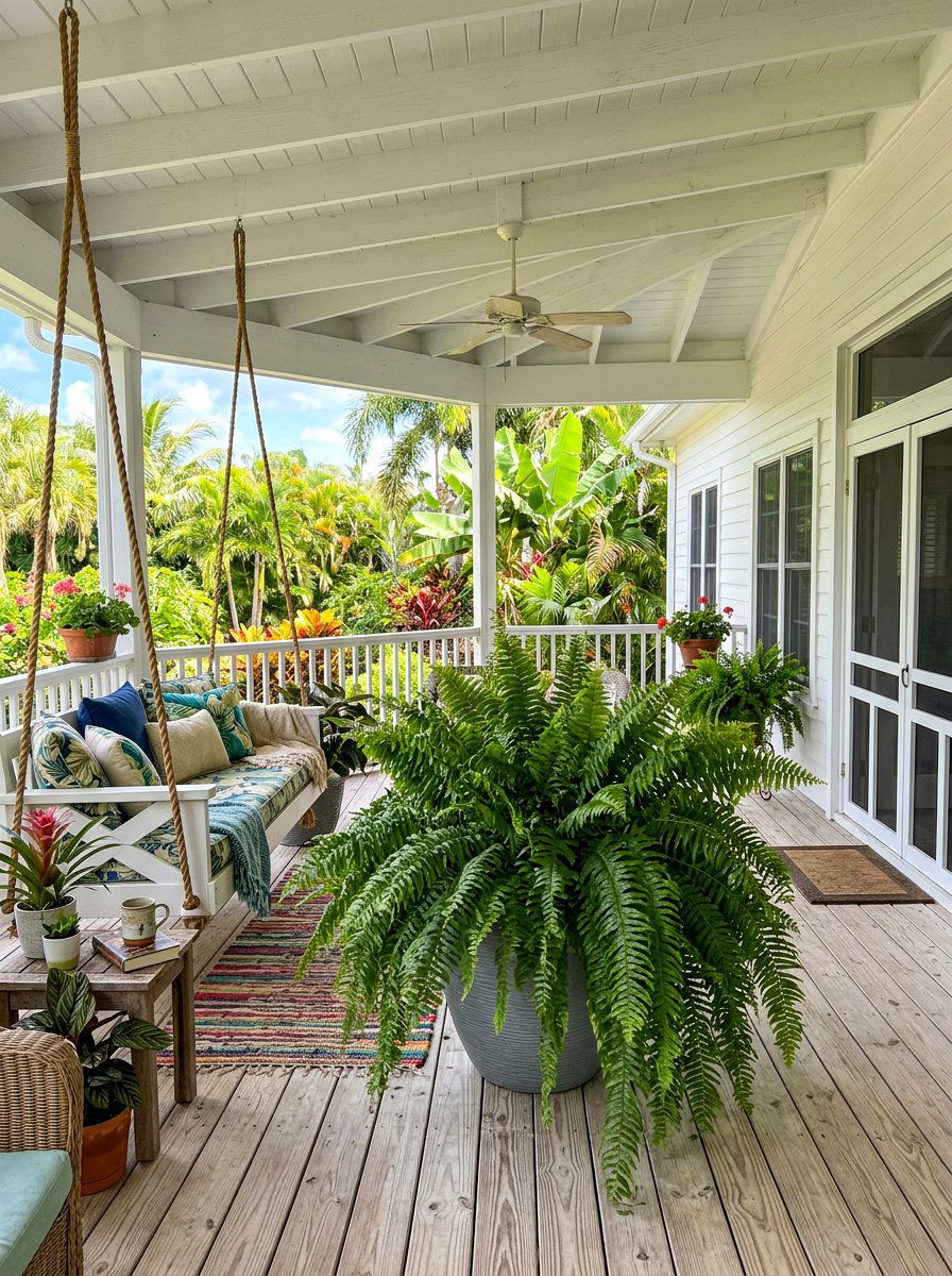 Macho Fern Large Statement - 30 porch ferns ideas