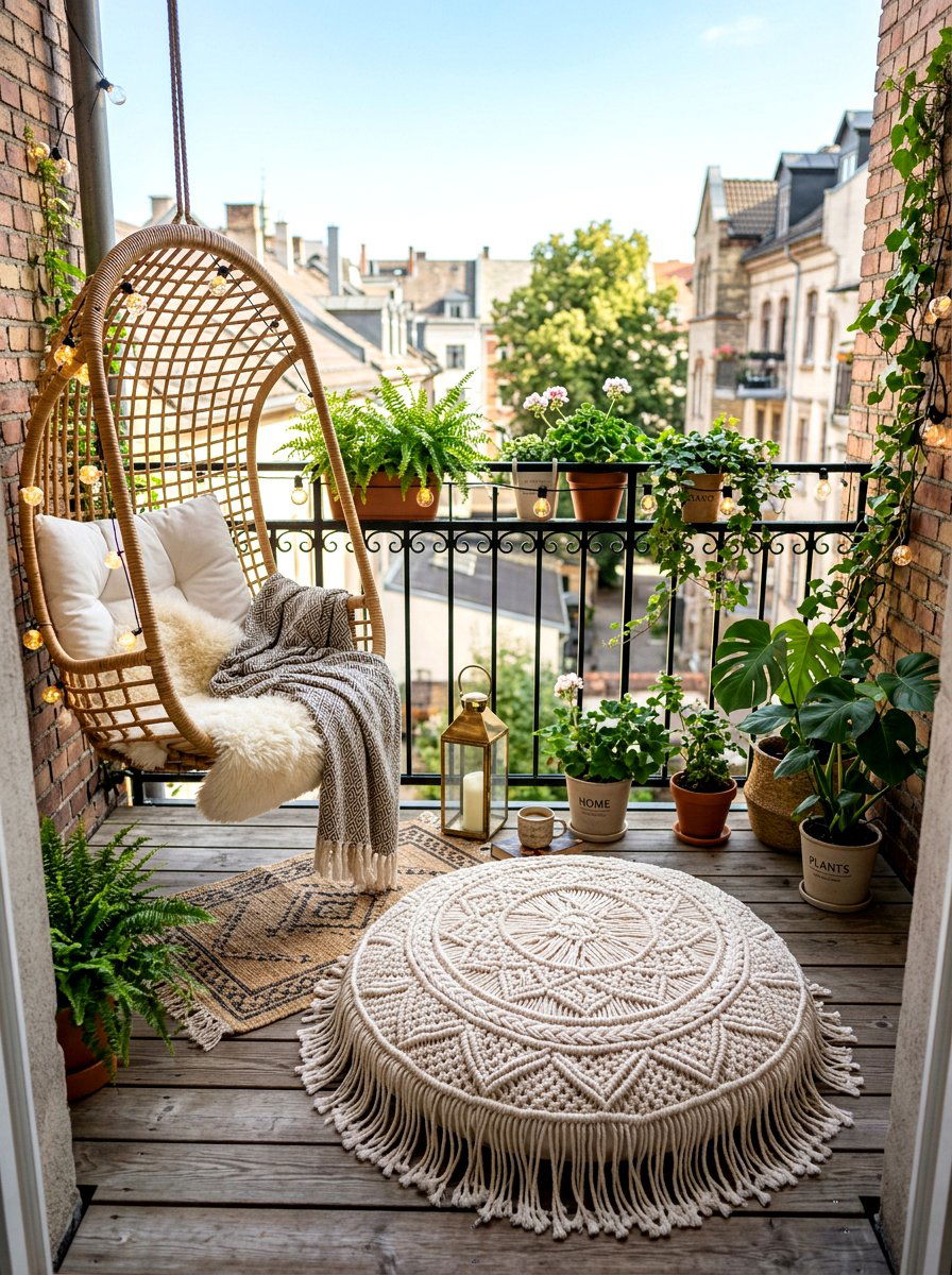 Macrame Floor Pillow For Balcony - 30 outdoor floor cushion ideas