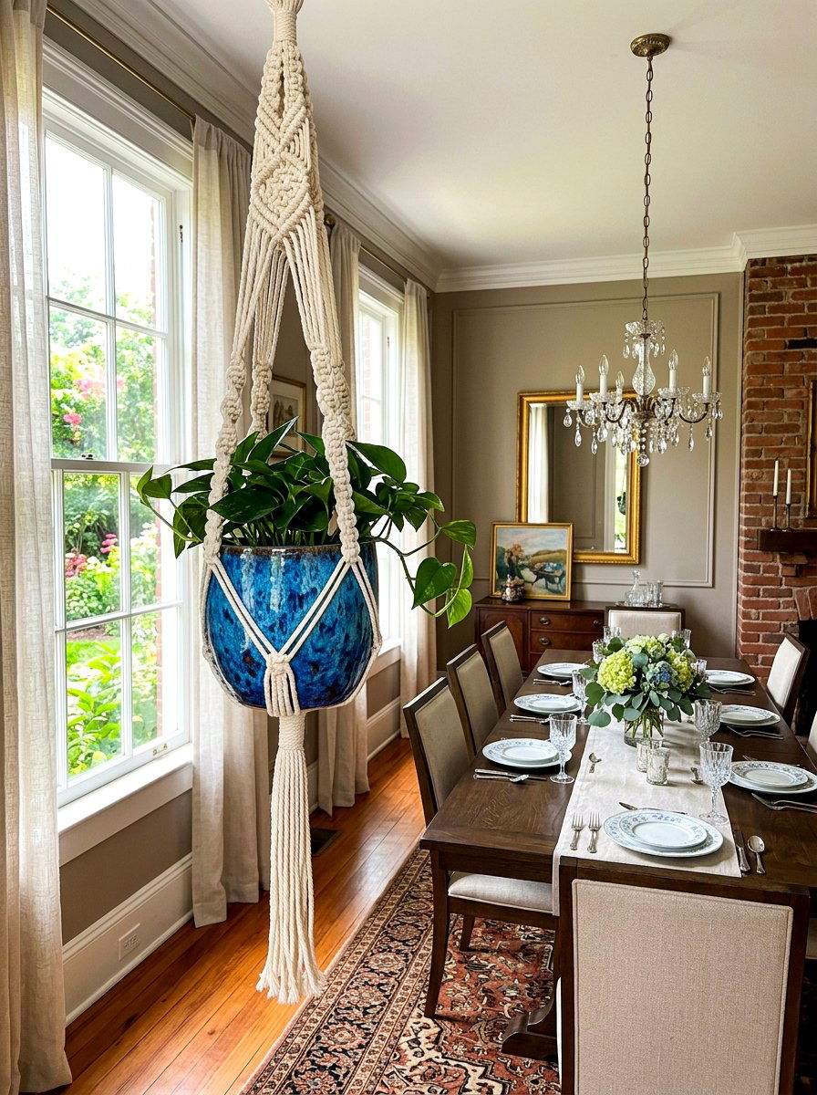 Macrame Plant Hanger With Ceramic Pot - 30 macrame plant hanger ideas