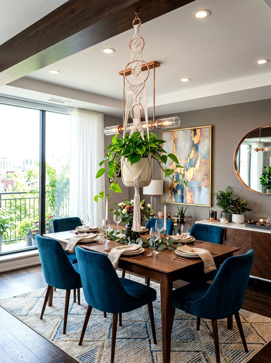 Macrame Plant Hanger With Copper Accents - 30 macrame plant hanger ideas
