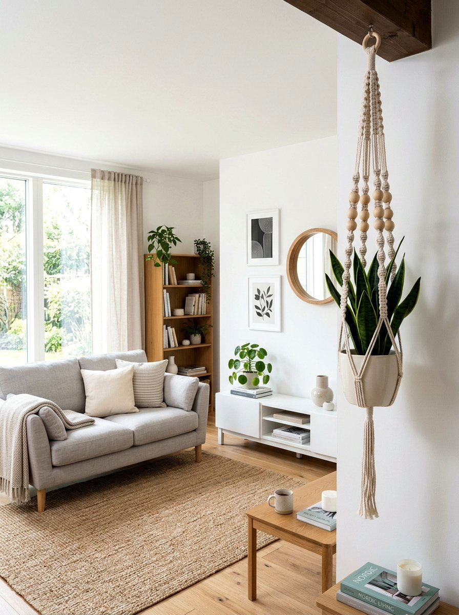 Macrame Plant Hanger With Wooden Beads - 30 macrame plant hanger ideas