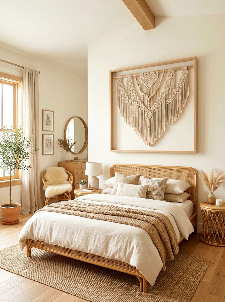 Macrame Wall Art Frame - 30 framed textile wall ideas