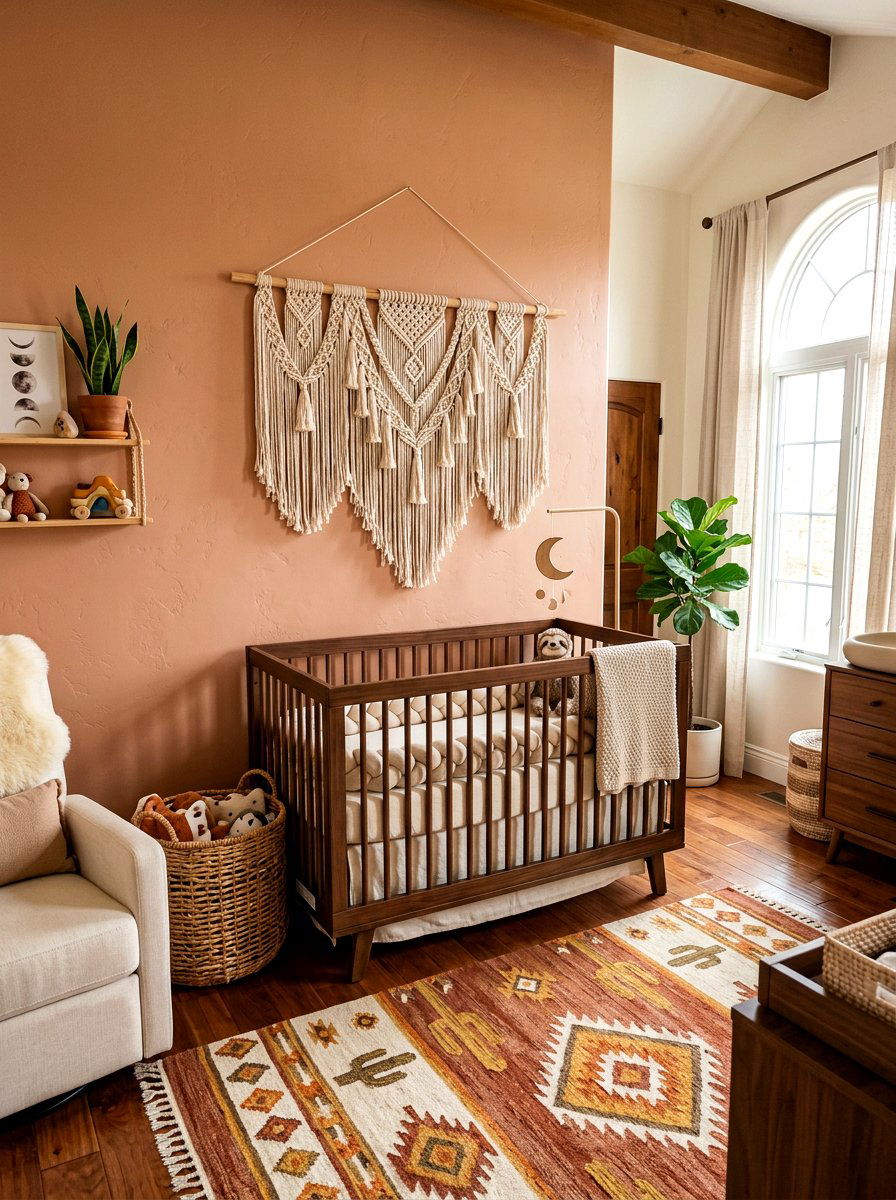 Macrame Wall Hanging - 30 crib corner styling ideas
