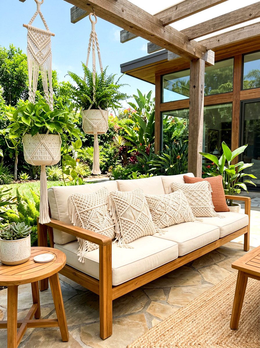 30 boho patio cushion ideas For Cozy Outdoor Comfort Every Season