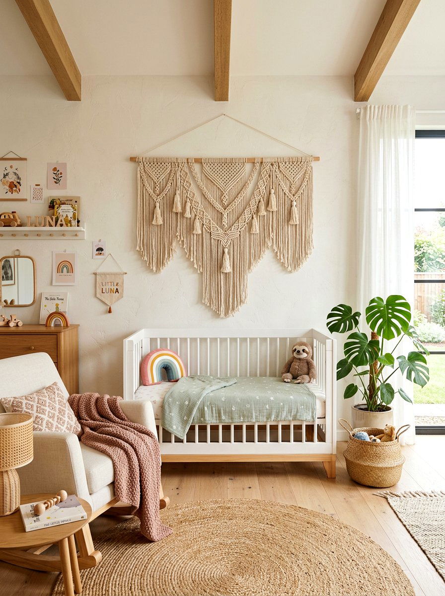 Macrame wall art - 30 sound absorbing decor ideas