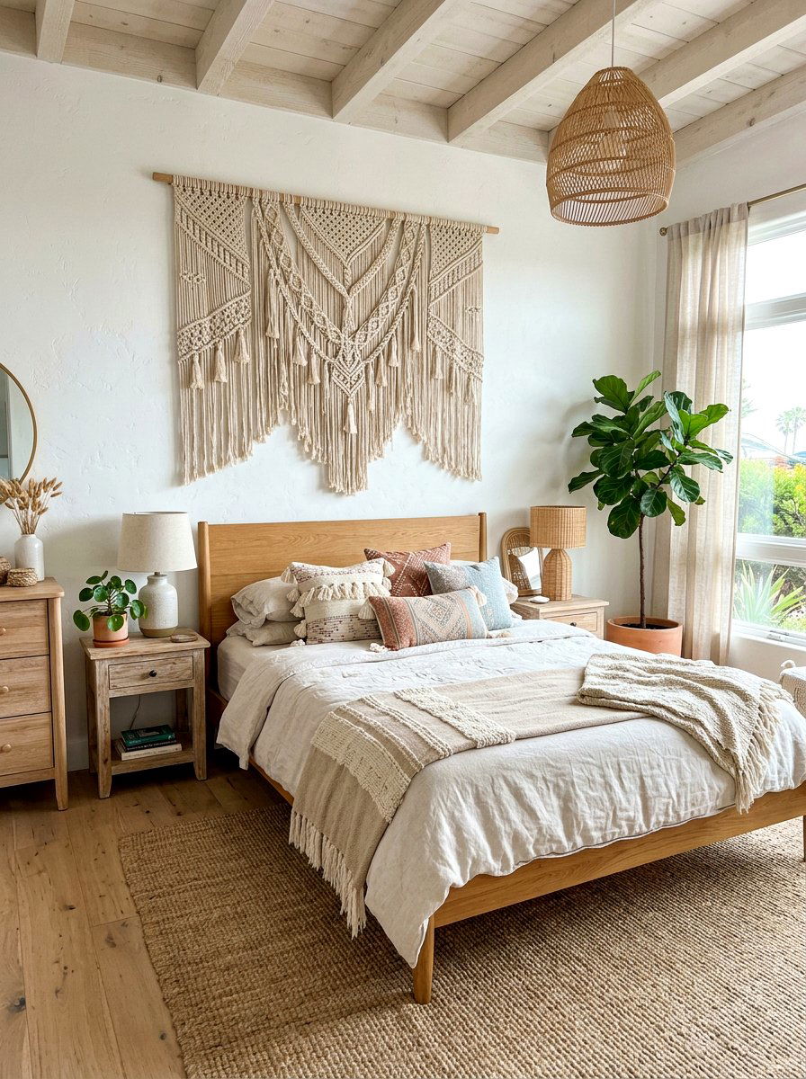Macrame wall hanging - 30 surf shack decor ideas