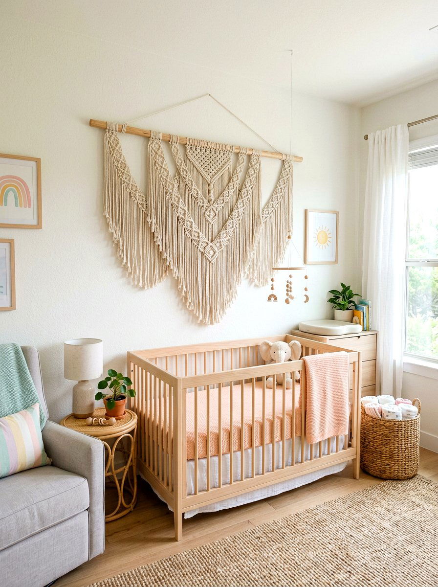 Macrame wall hanging - 30 long wall decor ideas