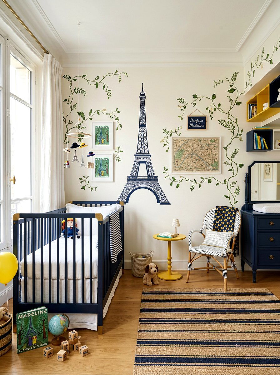 Madeline Paris Themed Nursery - 30 storybook nursery ideas