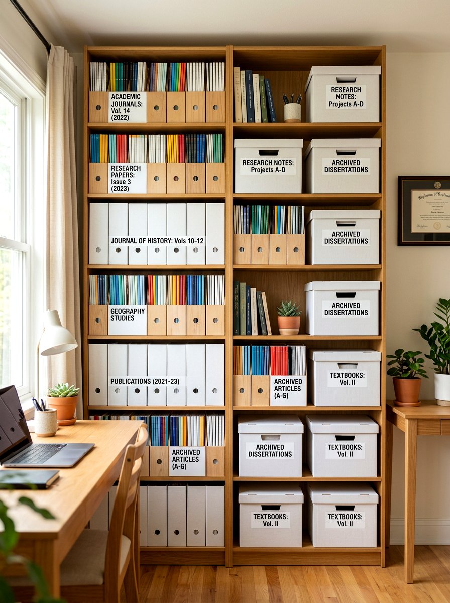 Magazine File Holders - 30 office organization ideas
