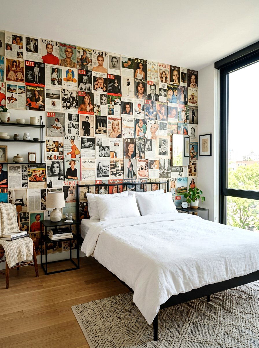 Magazine Wall Nostalgia Core Bedroom - 30 nostalgia core bedroom ideas
