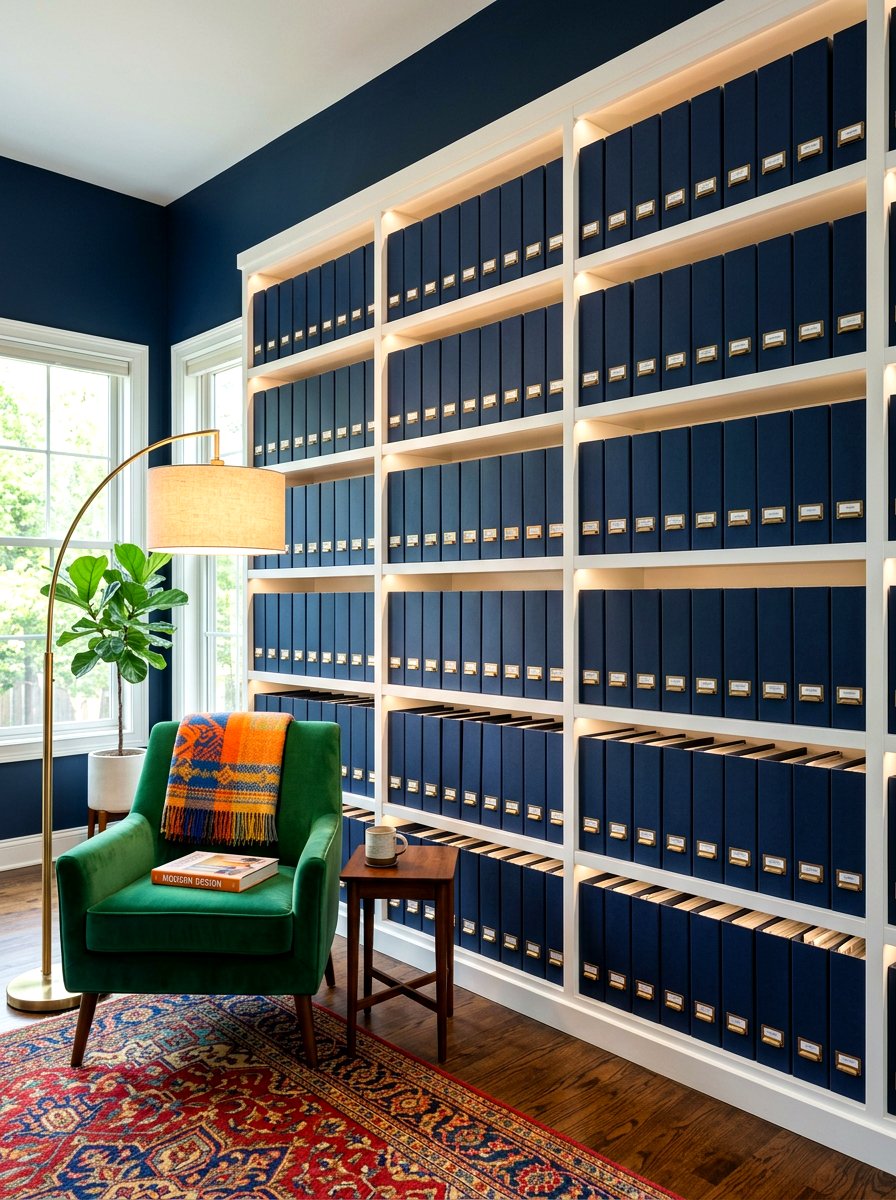 Magazine file boxes - 30 paper clutter organization ideas