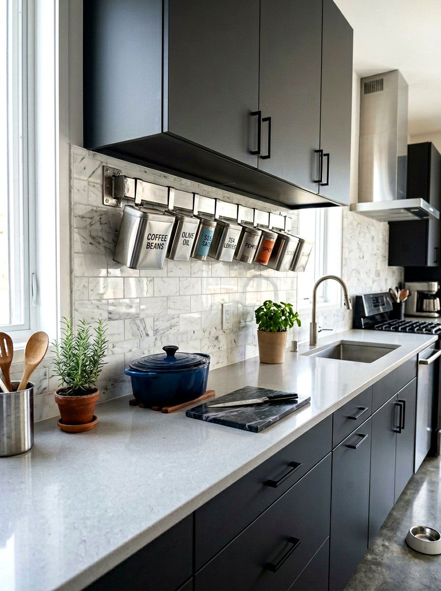 Magnetic Can Holder - 30 can storage ideas