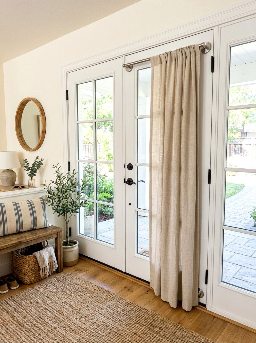 Magnetic Curtain Rod - 30 no drill curtain ideas