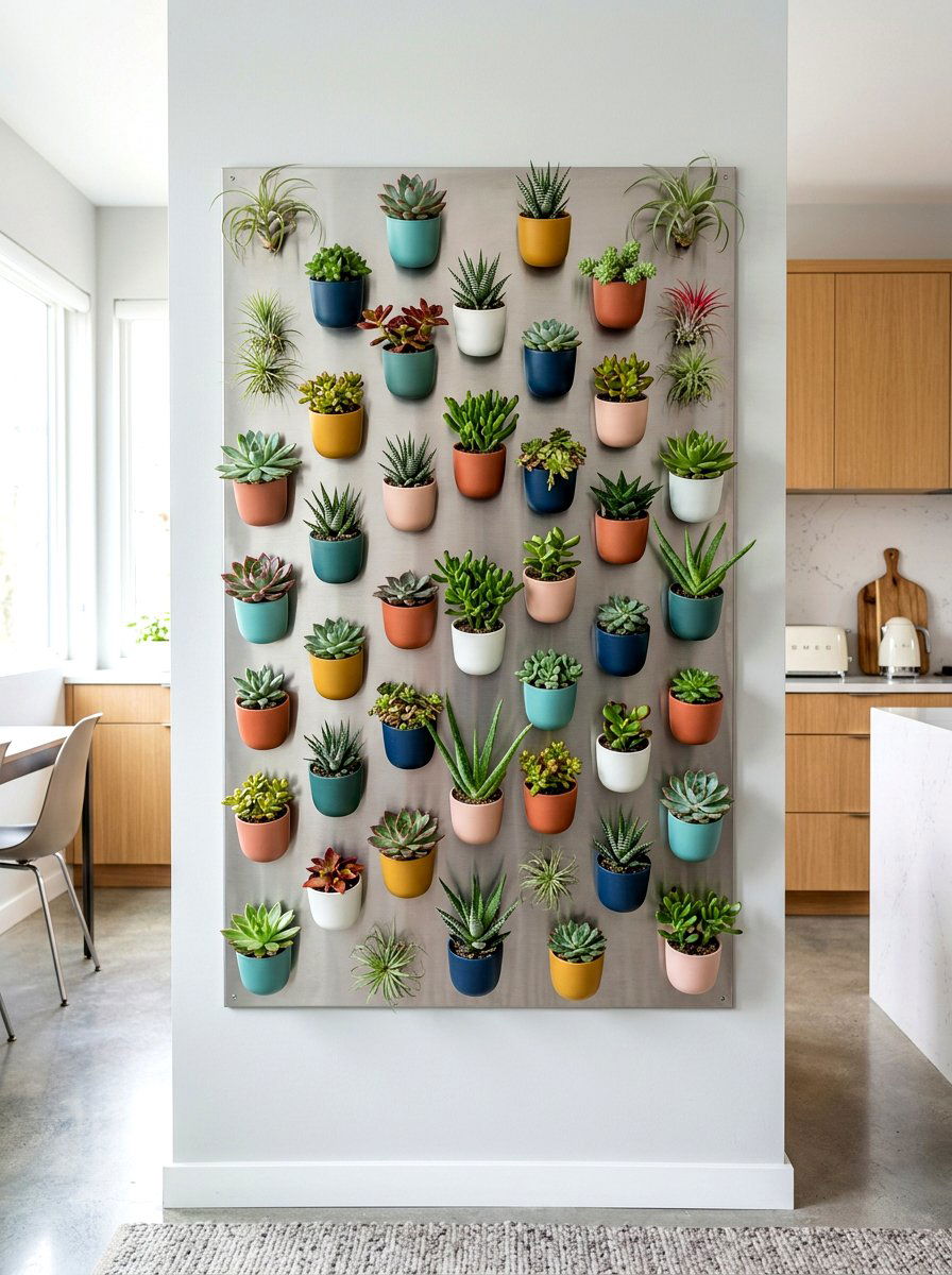 Magnetic Indoor Wall Garden - 30 hanging wall garden ideas