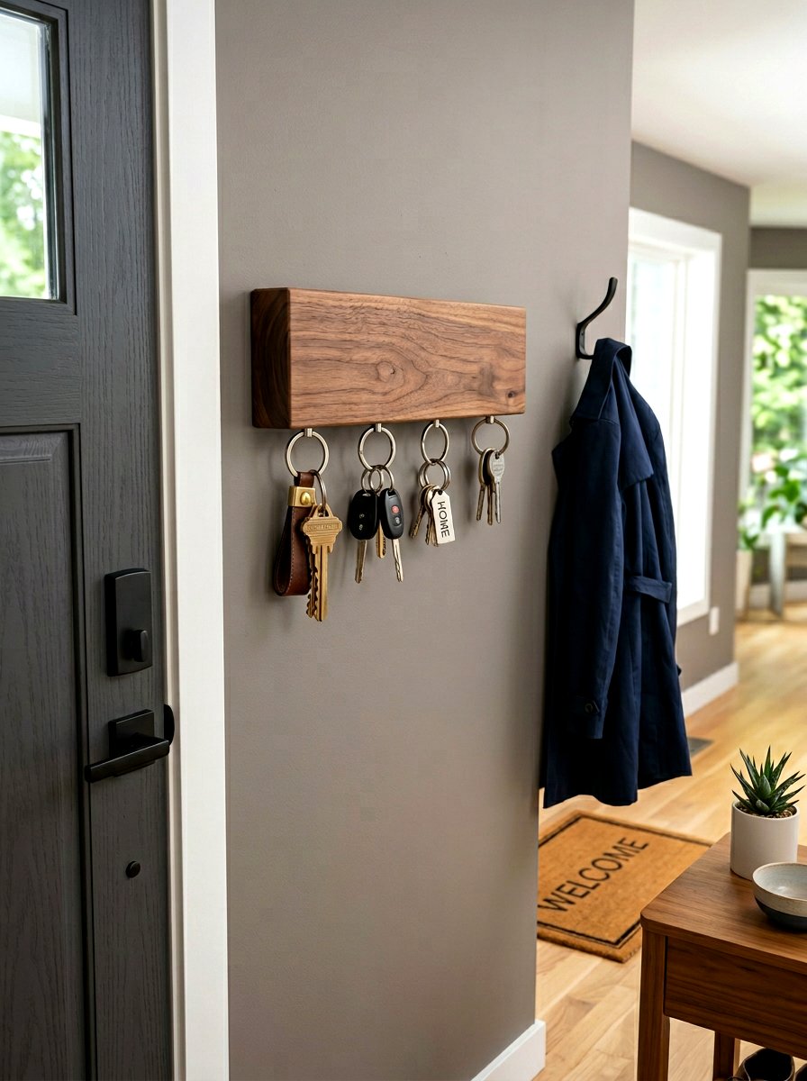 Magnetic Key Holder - 30 small entry storage ideas