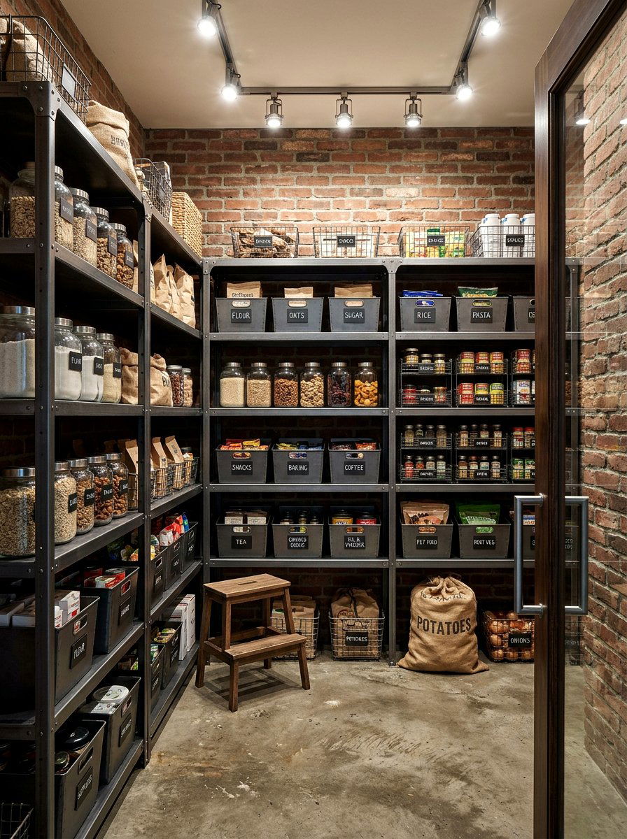 Magnetic Metal Pantry Label - 30 label system pantry ideas