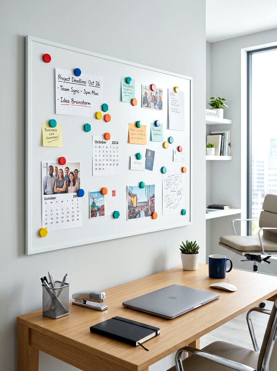 Magnetic Office Pin Board - 30 pin board office wall ideas