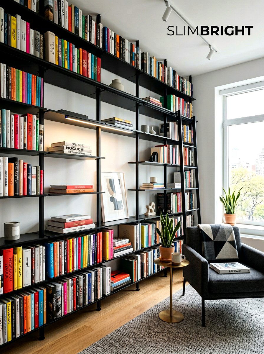 Magnetic Rechargeable Bar - 30 bookshelf lighting ideas