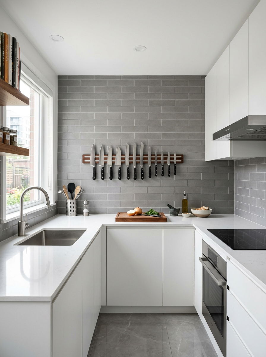 Magnetic Strip Small Kitchen - 30 small kitchen ideas