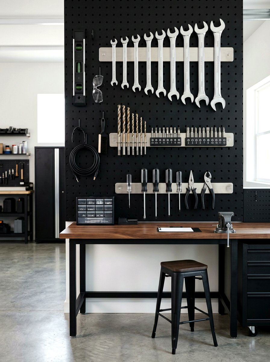 Magnetic Tool Holder - 30 garage pegboard ideas