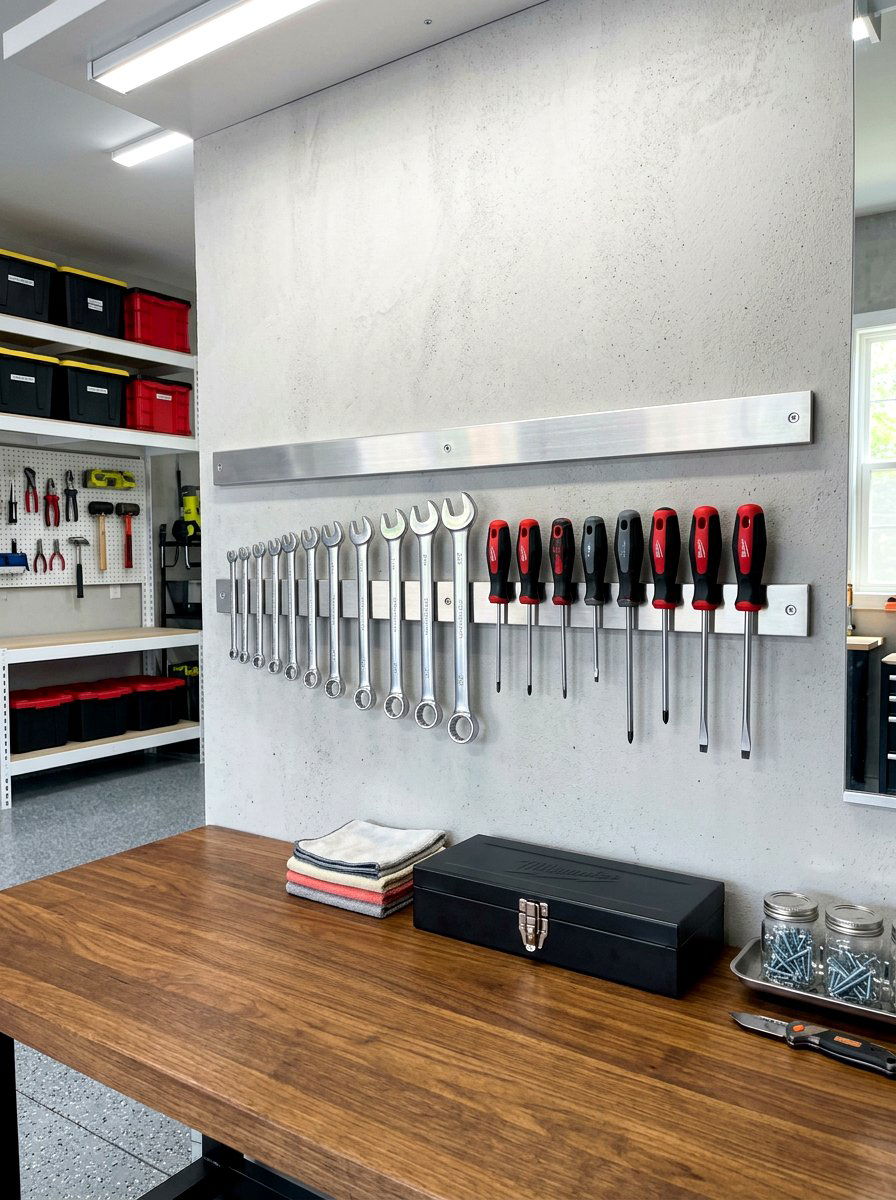 Magnetic Tool Holder - 30 small garage ideas