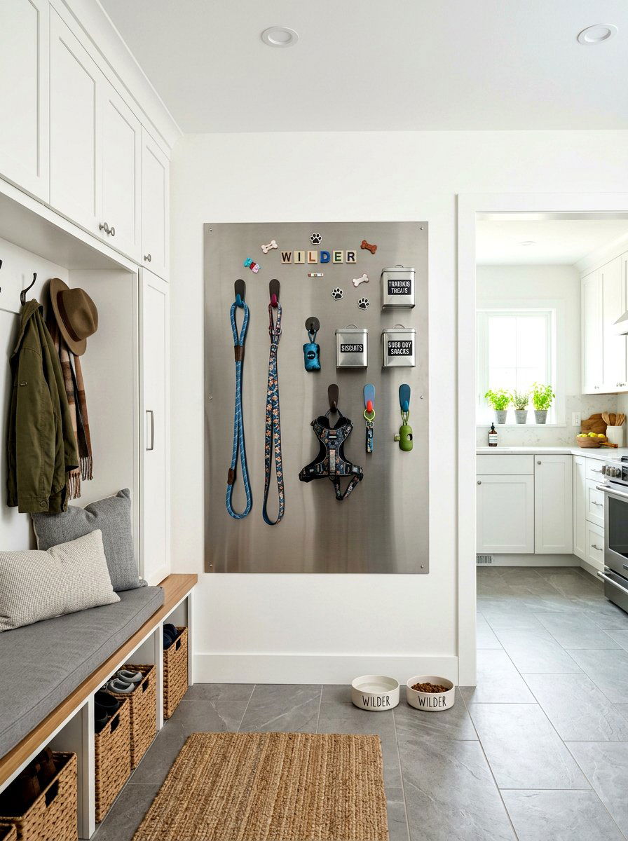Magnetic Wall Toy Panel - 30 pet toy wall storage ideas
