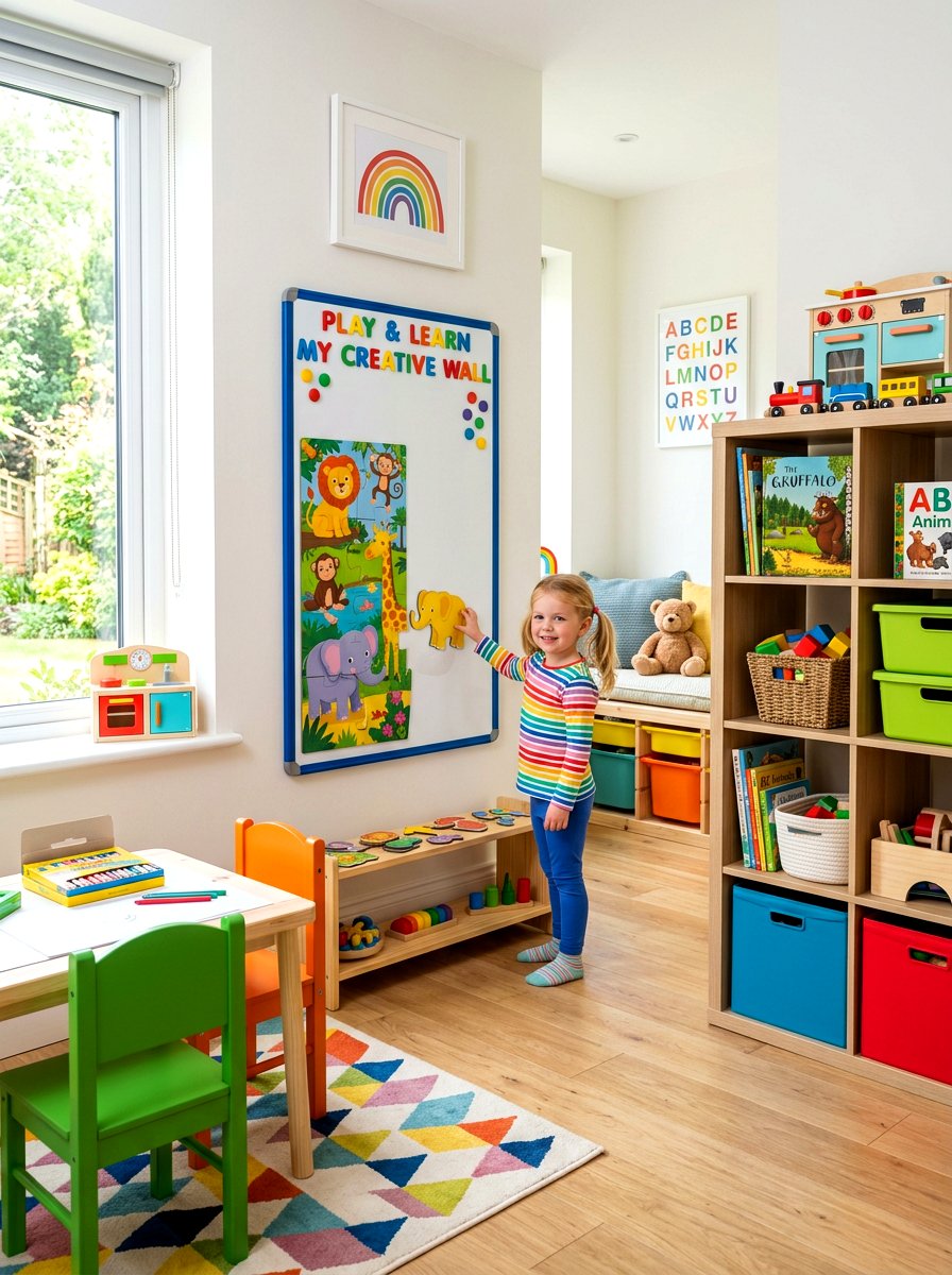 Magnetic board display - 30 puzzle storage ideas
