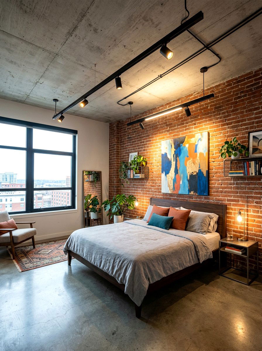 Magnetic track lighting - 30 circadian bedroom lighting ideas