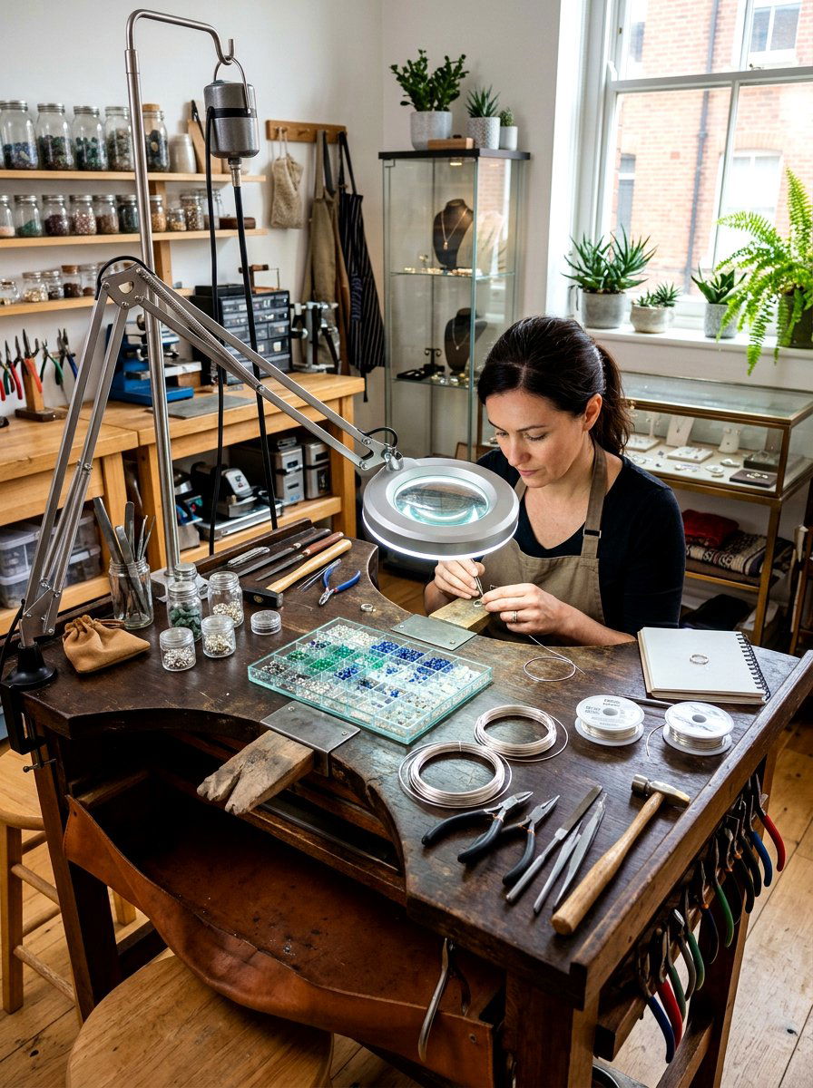 Magnifying Task Lighting - 30 workshop lighting ideas
