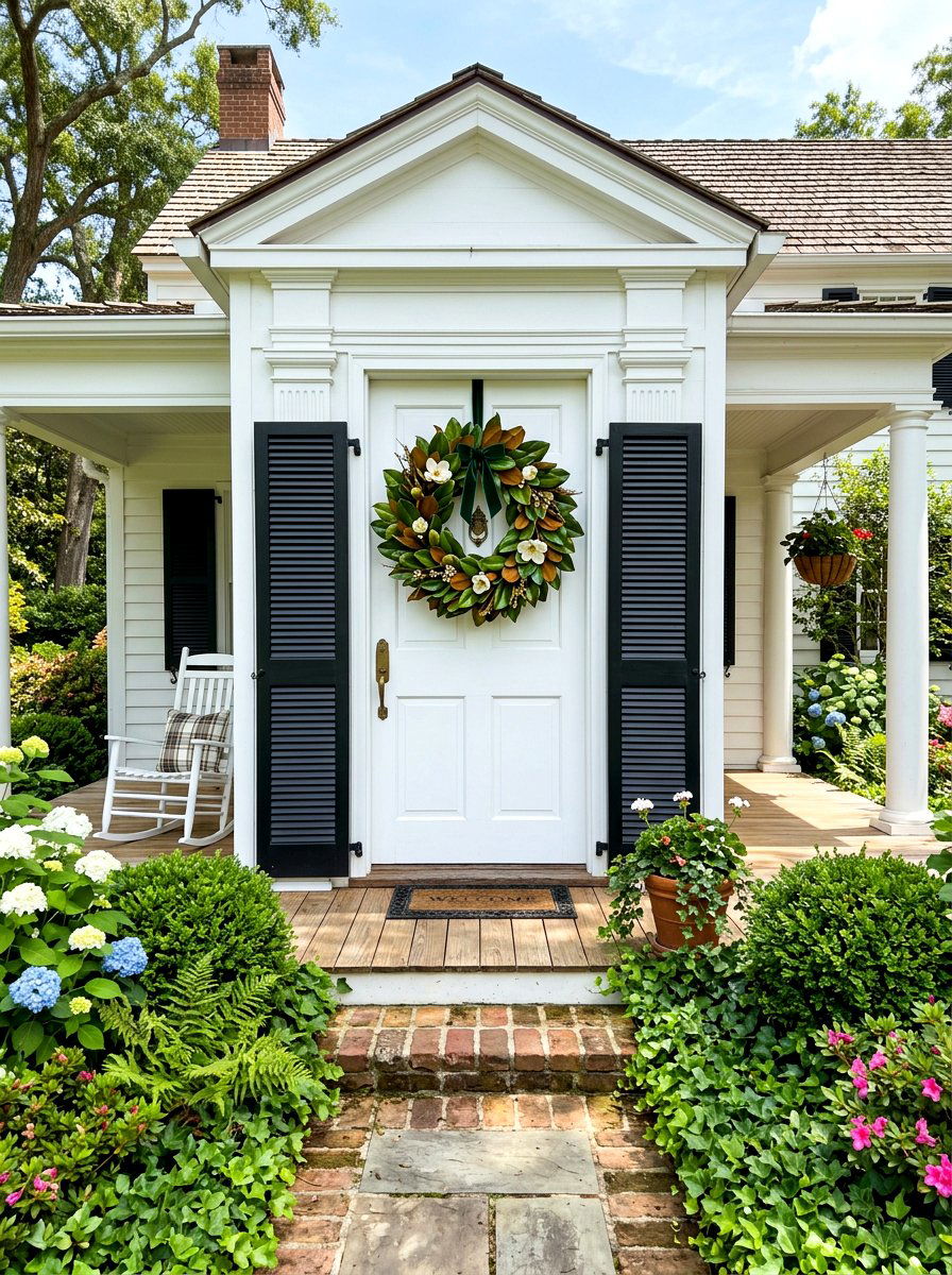 Magnolia Leaf Wreath - 30 spring wreath ideas