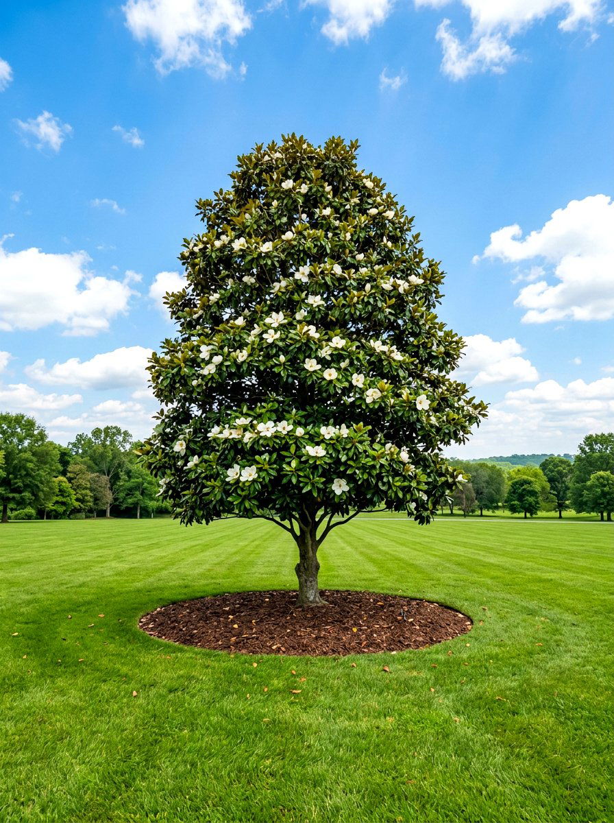 Magnolia Tree In Lawn - 30 magnolia front yard ideas