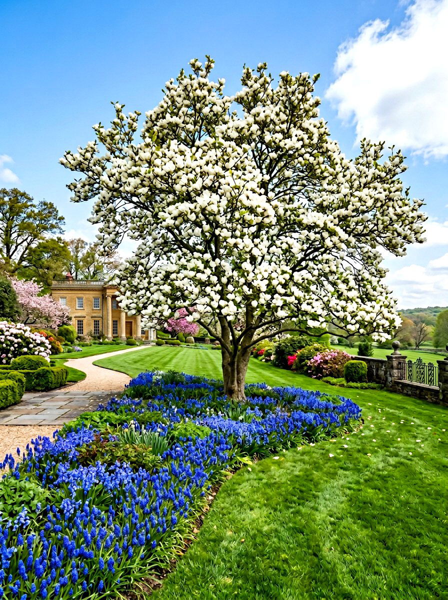 Magnolia Tree Landscape - 30 fragrance garden ideas