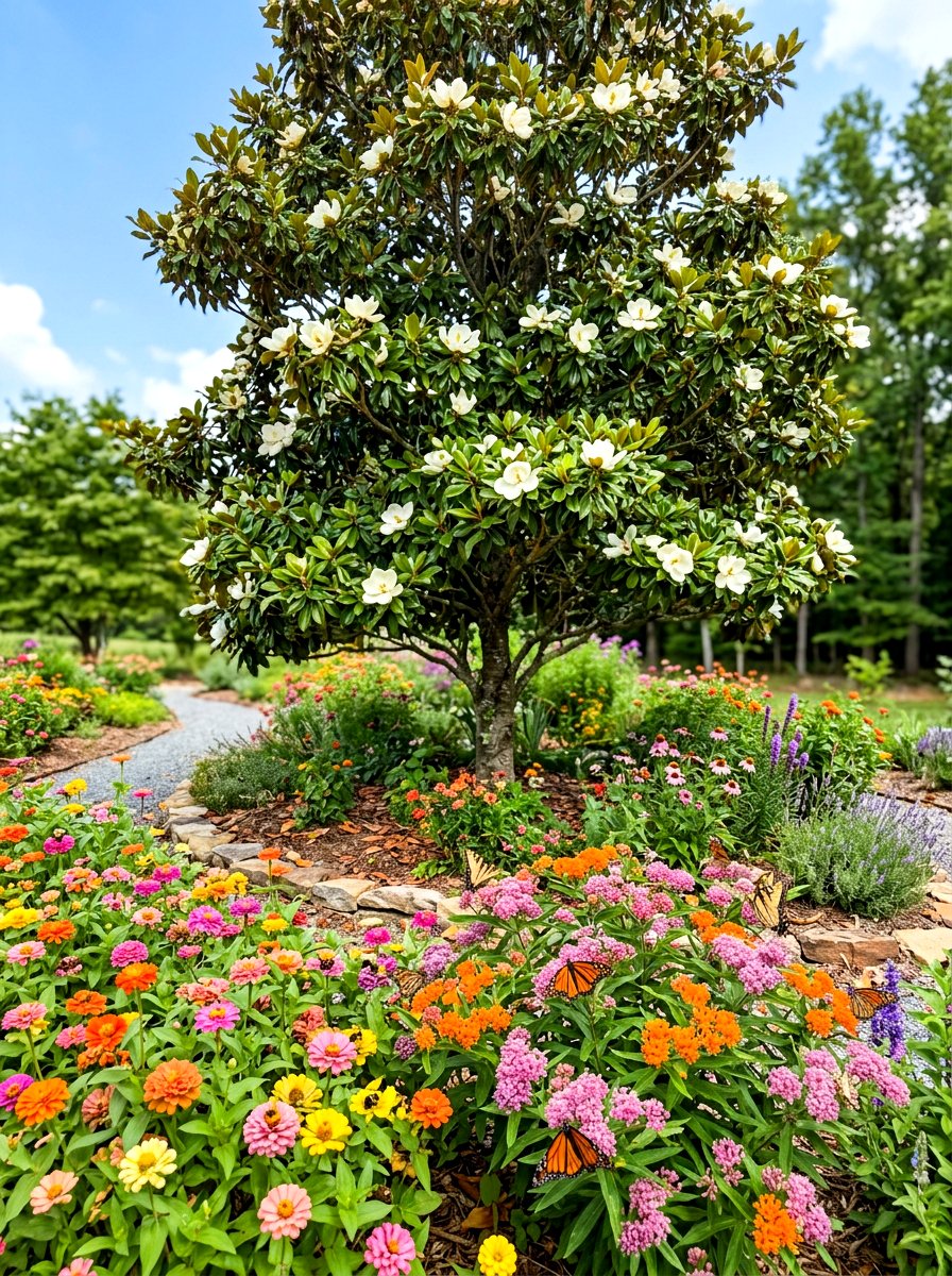30 Magnolia Front Yard Ideas for a Southern-Style Welcome