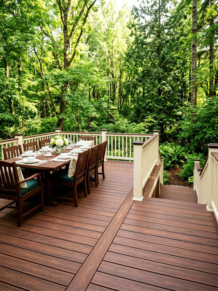 Mahogany Composite Decking - 30 composite deck color ideas