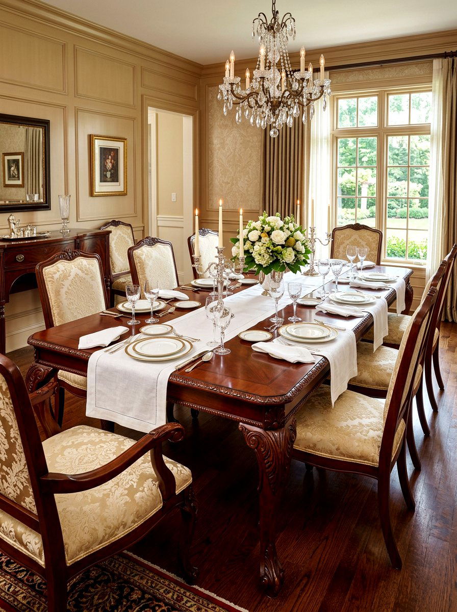 Mahogany Dining Table - 30 collected traditional dining room ideas