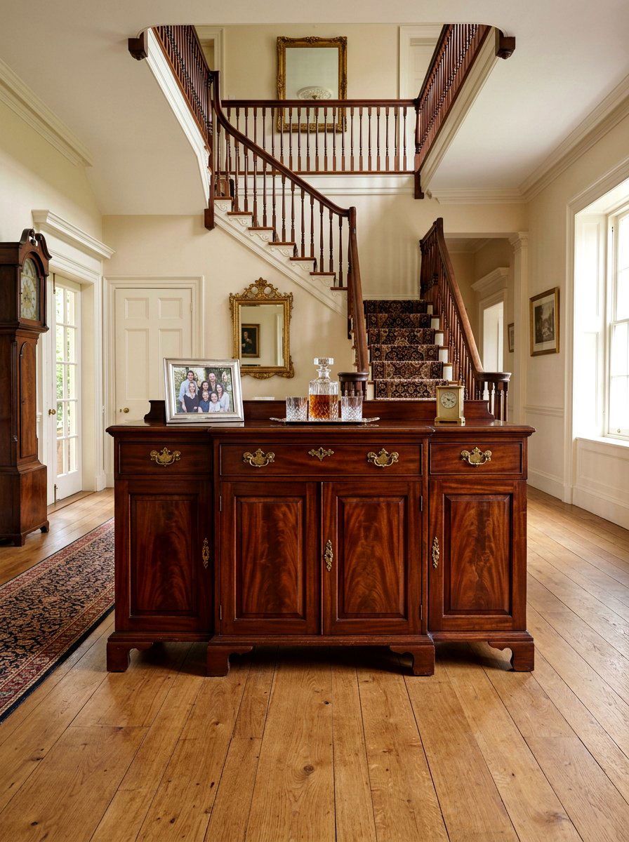 Mahogany Sideboard Cabinet - 30 old money foyer ideas