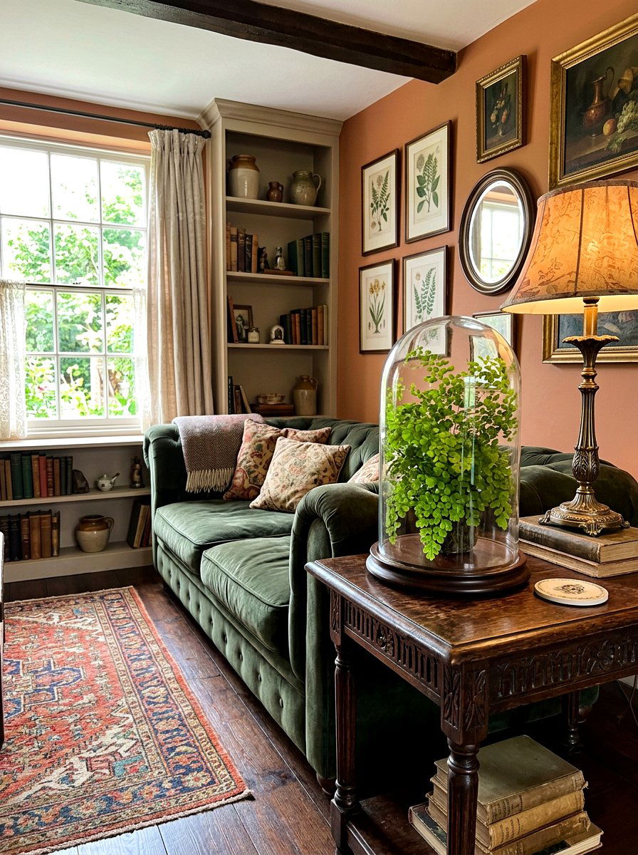 Maidenhair fern glass cloche - 30 low light indoor plant decor ideas