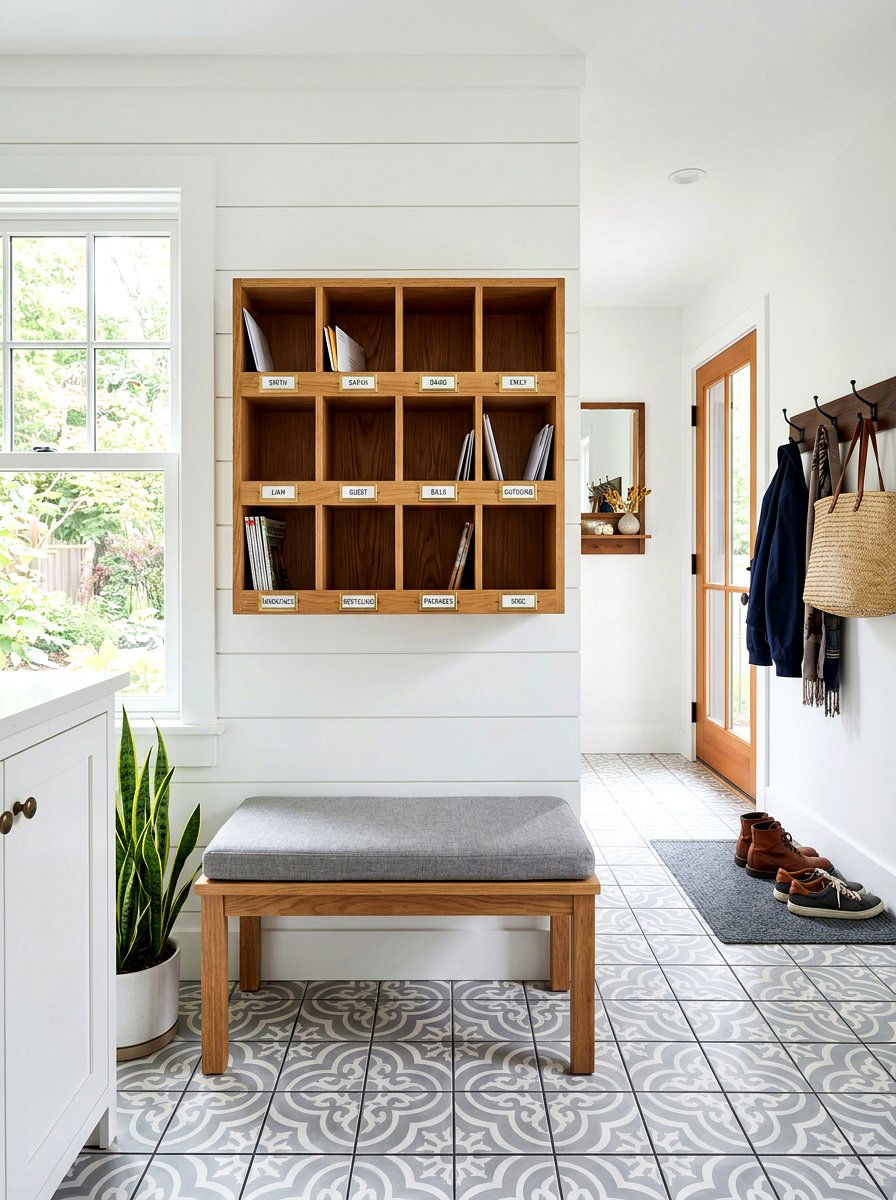 Mailbox Cubby System - 30 school paper organization ideas