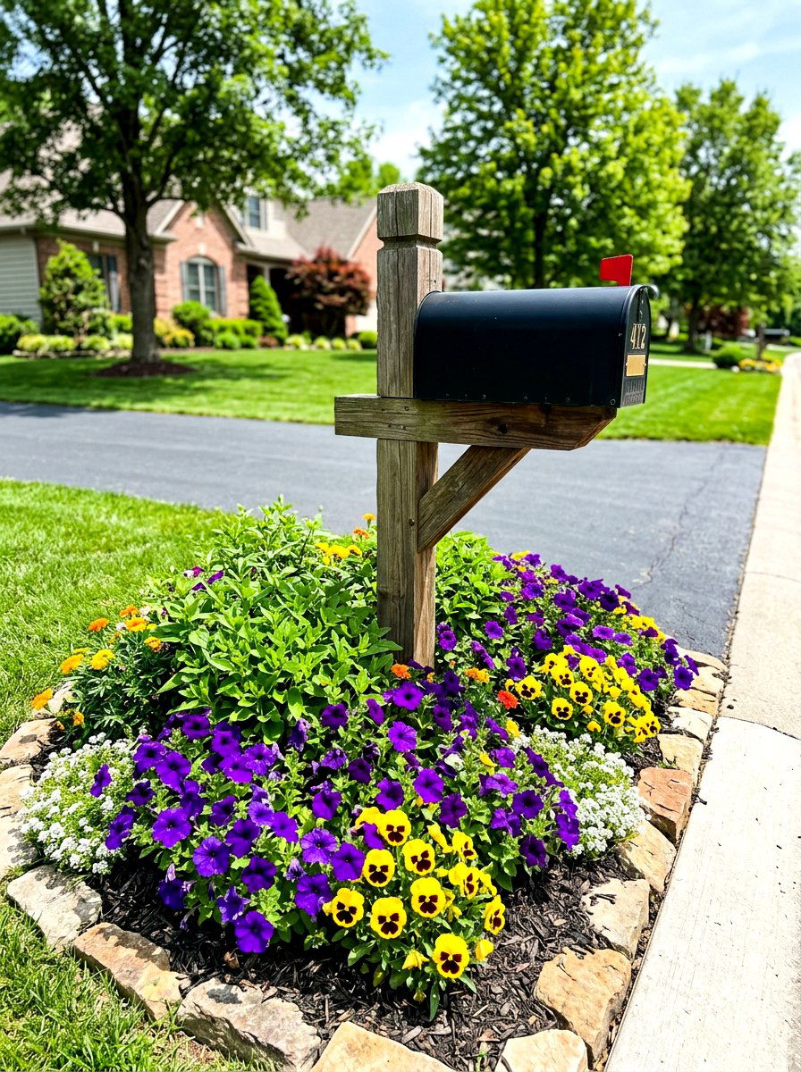 Mailbox Flower Bed - 30 simple flower bed ideas
