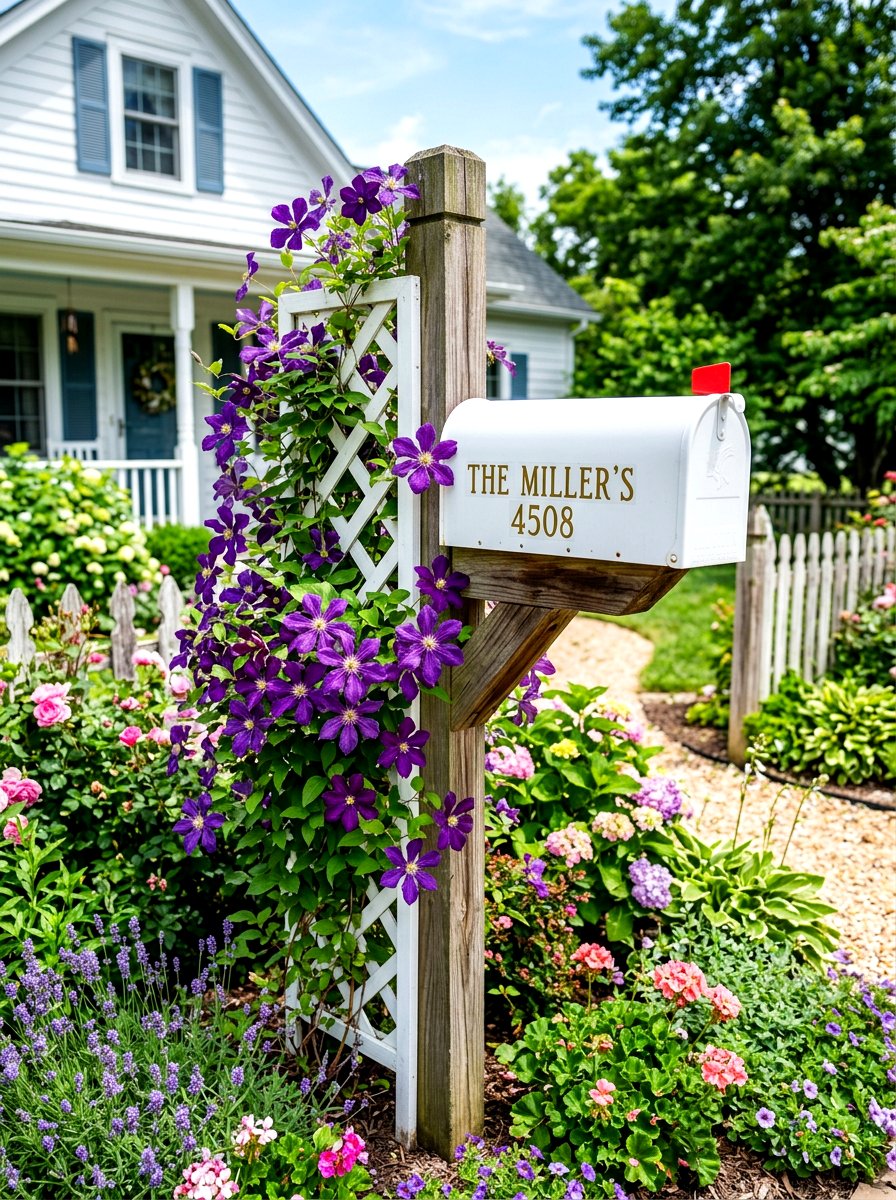 Mailbox Trellis For Vines - 30 mailbox curb appeal ideas