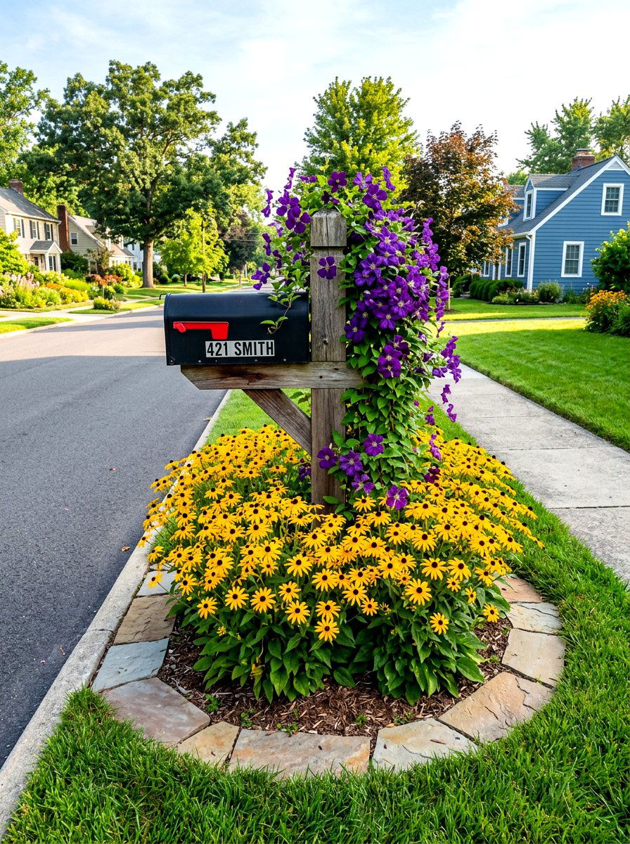 Mailbox flower bed layout - 30 flower bed layout ideas
