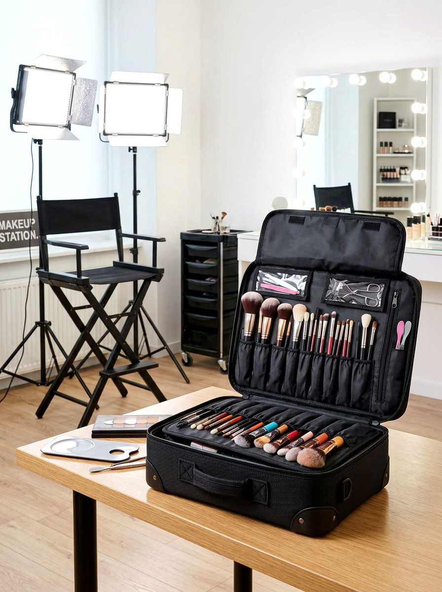 Makeup Brush Travel Case - 30 makeup brush storage ideas