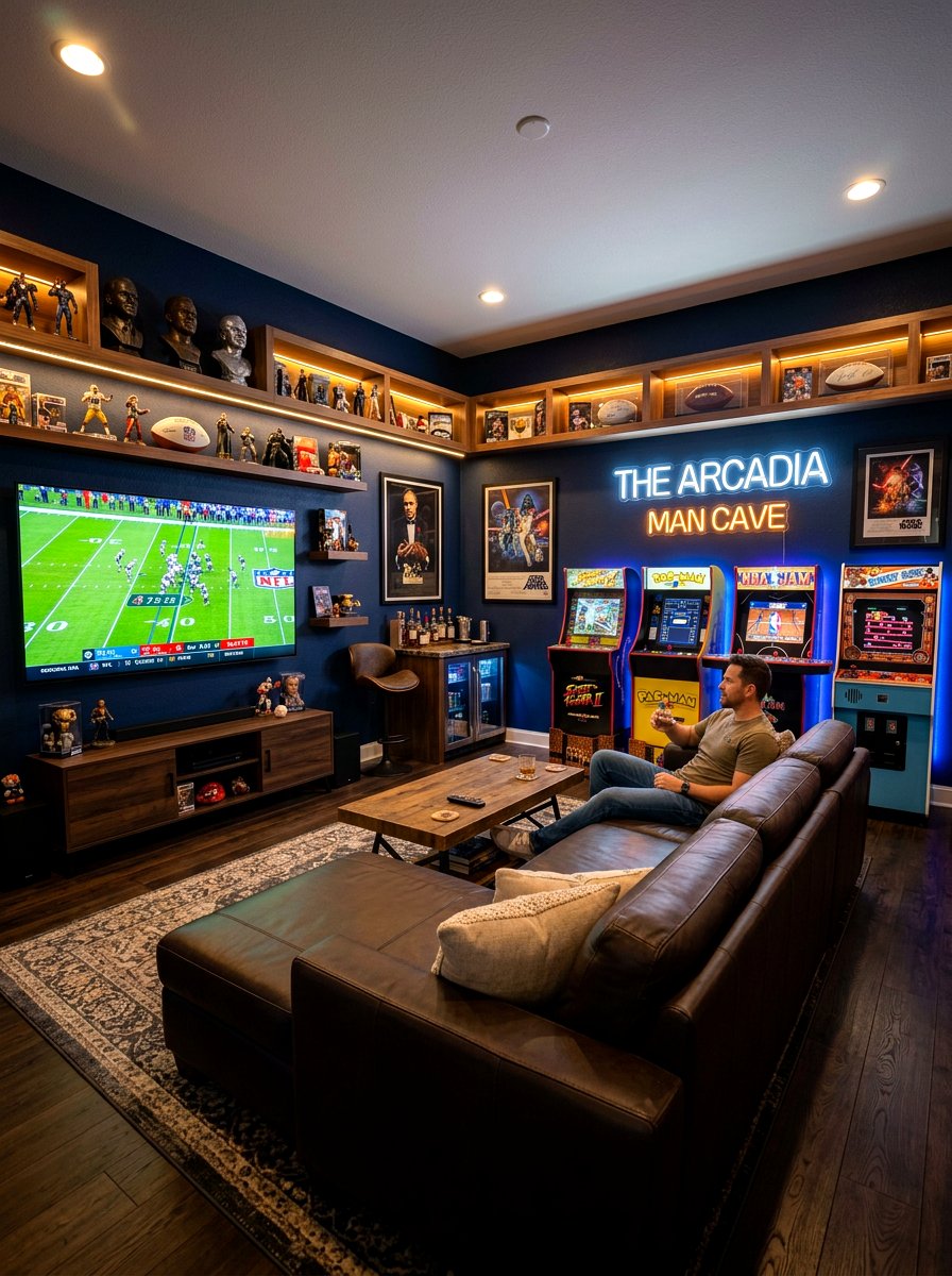 Man Cave Arcade - 30 arcade room ideas