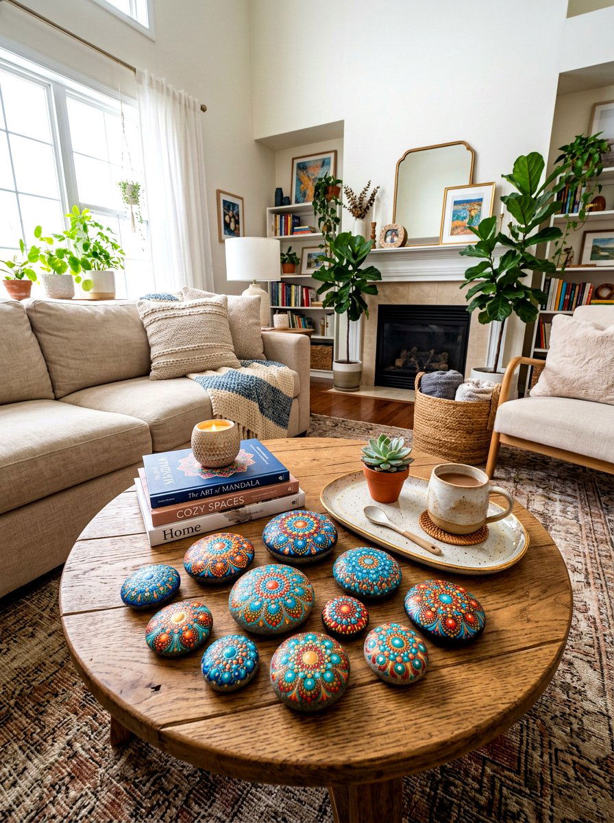 Mandala Stone Painting - 30 painted rock ideas