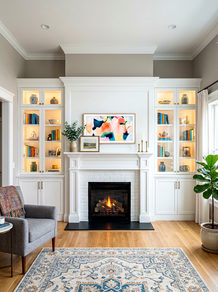 Mantel With Built In Cabinets - 30 traditional fireplace mantel ideas