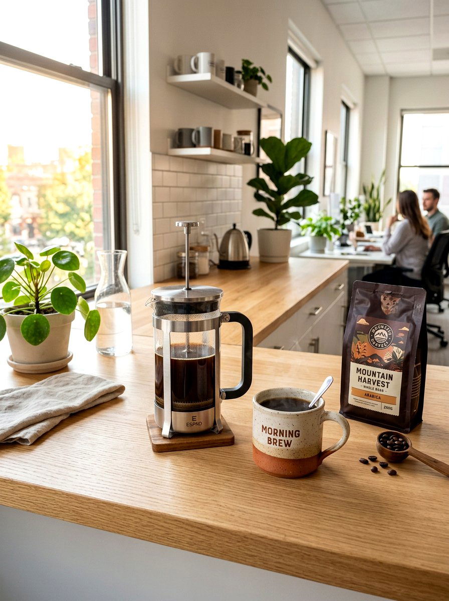 Manual Coffee Press - 30 friction maxxing office ideas