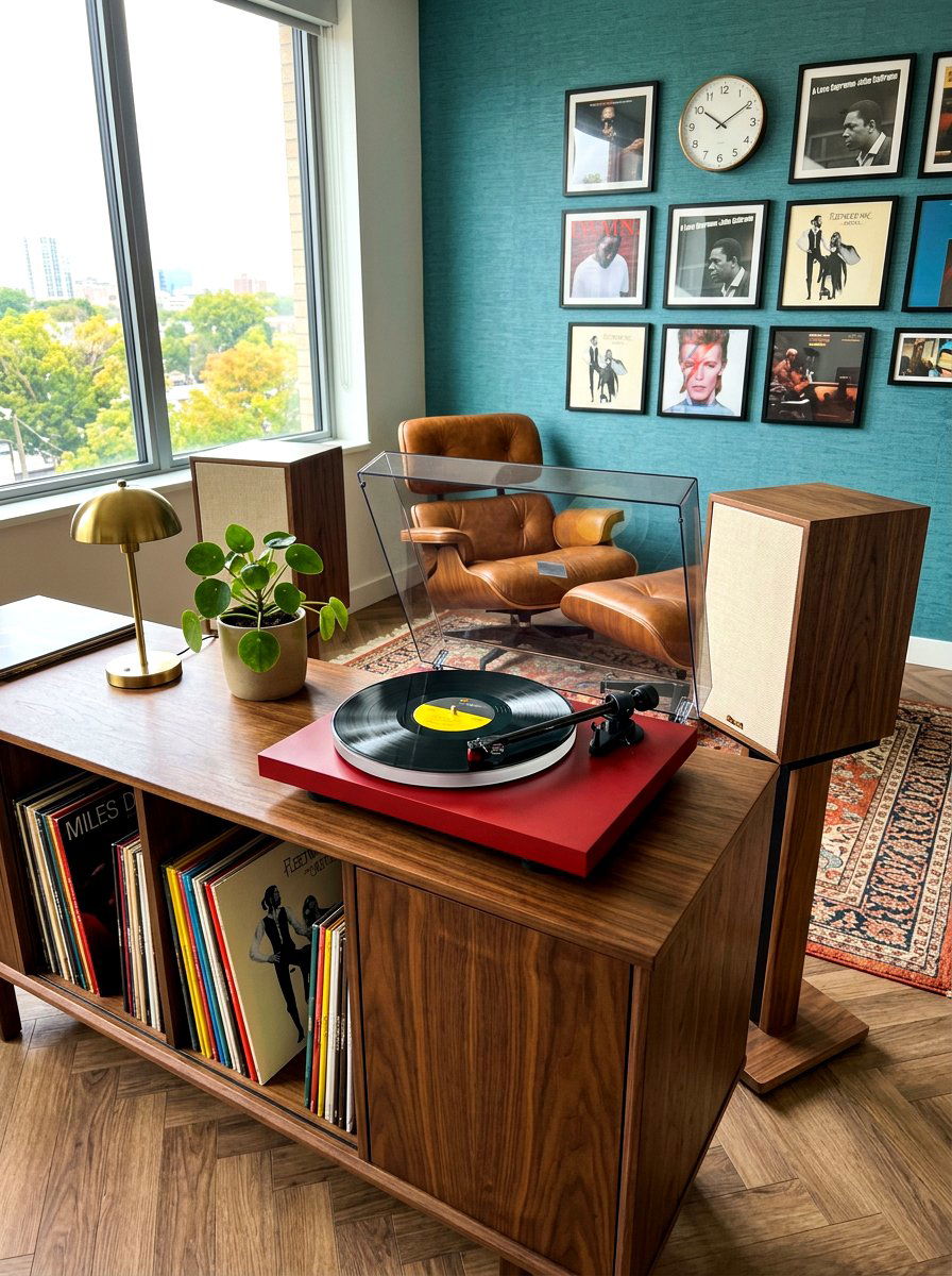 Manual Record Player - 30 friction maxxing office ideas