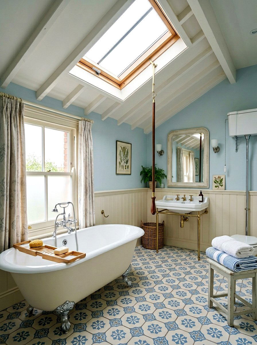 Manual opening skylight - 30 bathroom skylight ideas