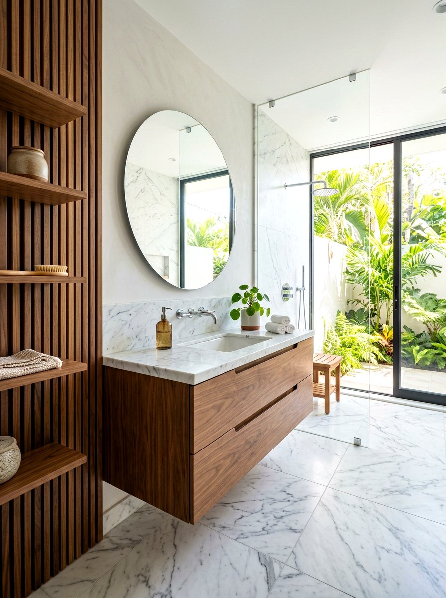 Marble And Wood Bathroom - 30 marble bathroom ideas
